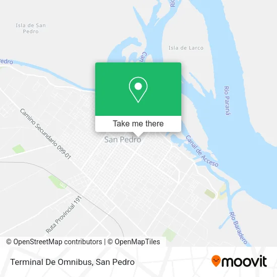 Mapa de Terminal De Omnibus