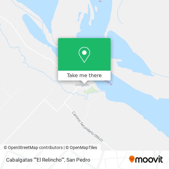Cabalgatas ""El Relincho"" map