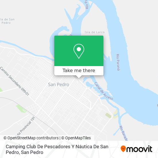 Camping Club De Pescadores Y Náutica De San Pedro map