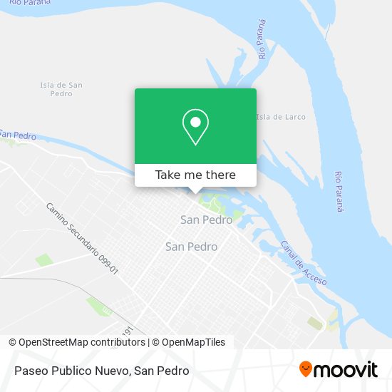 Mapa de Paseo Publico Nuevo