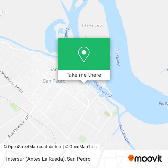 Mapa de Intersur (Antes La Rueda)