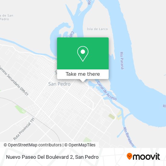 Nuevo Paseo Del Boulevard 2 map