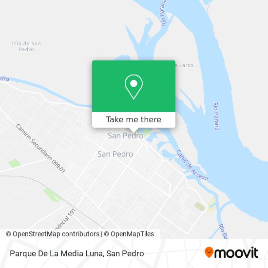 Mapa de Parque De La Media Luna