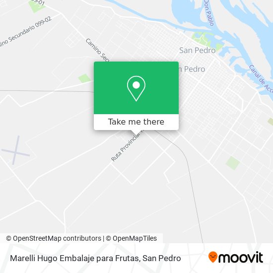 Mapa de Marelli Hugo Embalaje para Frutas
