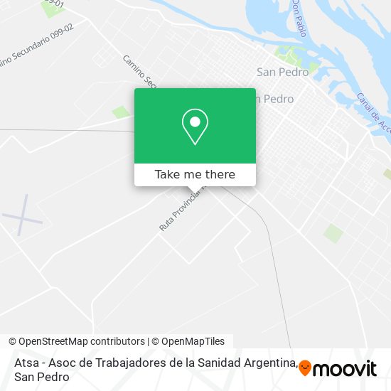 Atsa - Asoc de Trabajadores de la Sanidad Argentina map
