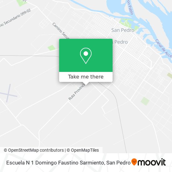 Mapa de Escuela N 1 Domingo Faustino Sarmiento