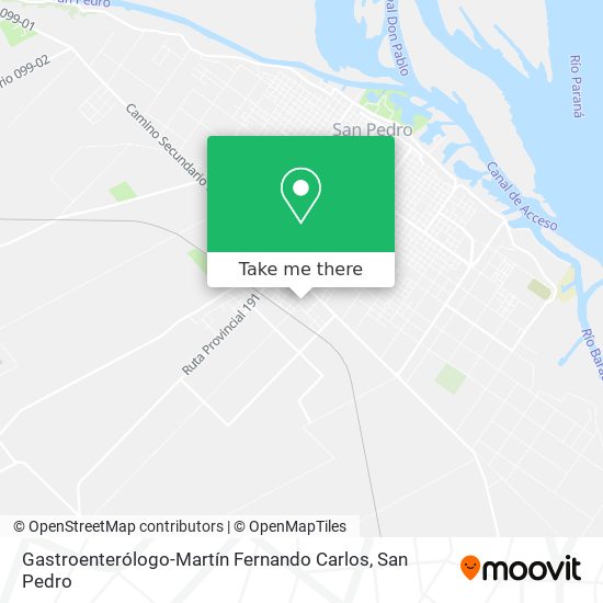 Gastroenterólogo-Martín Fernando Carlos map