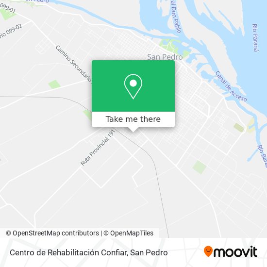 Centro de Rehabilitación Confiar map