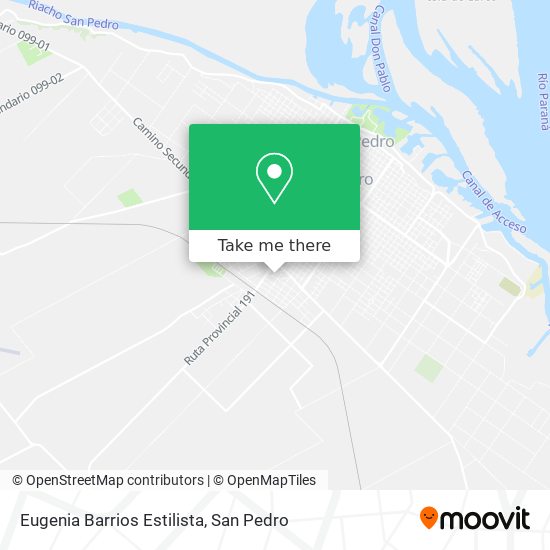 Mapa de Eugenia Barrios Estilista