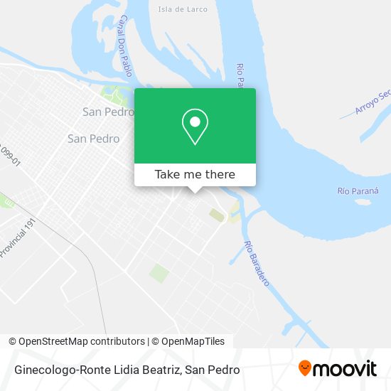 Ginecologo-Ronte Lidia Beatriz map