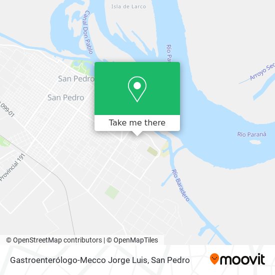 Gastroenterólogo-Mecco Jorge Luis map