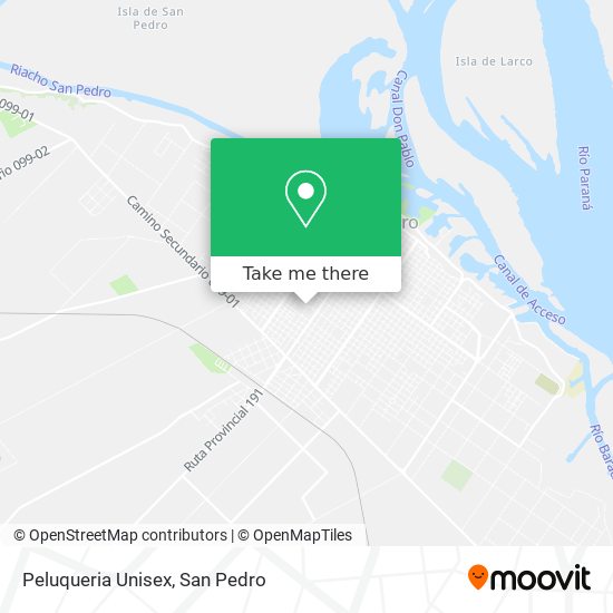 Mapa de Peluqueria Unisex