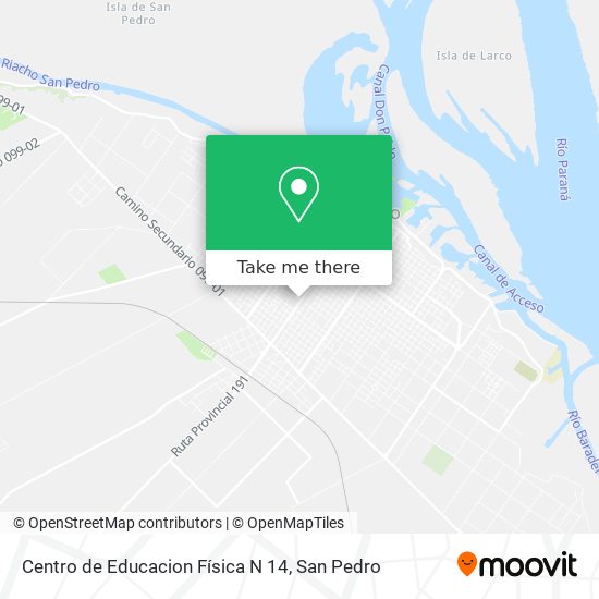 Centro de Educacion Física N 14 map