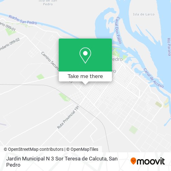 Jardin Municipal N 3 Sor Teresa de Calcuta map
