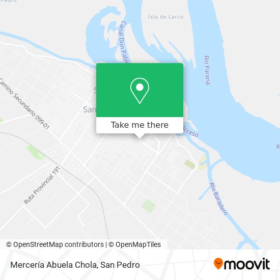 Mapa de Mercería Abuela Chola