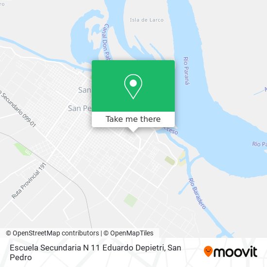 Escuela Secundaria N 11 Eduardo Depietri map