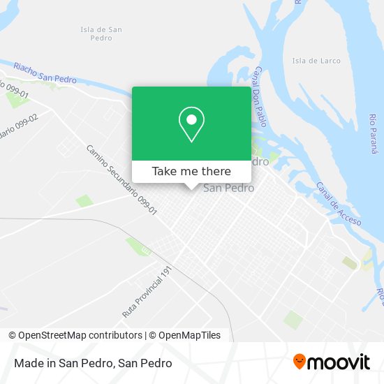 Mapa de Made in San Pedro