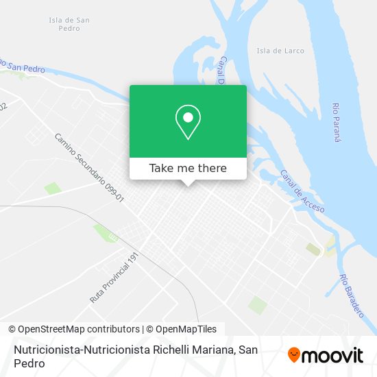 Nutricionista-Nutricionista Richelli Mariana map