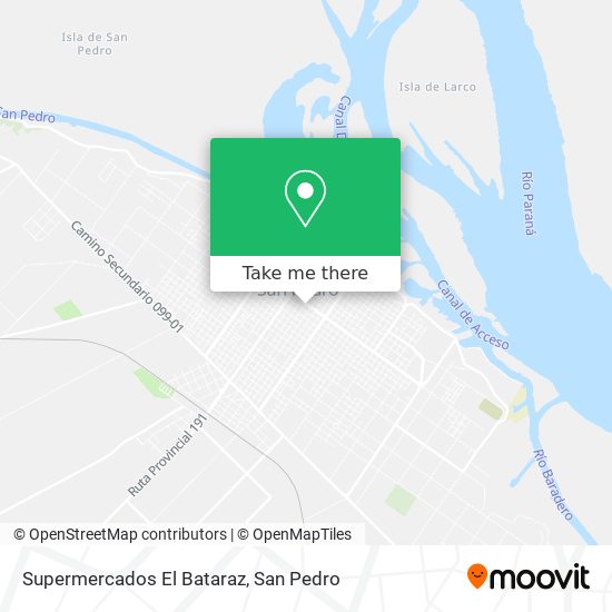 Mapa de Supermercados El Bataraz