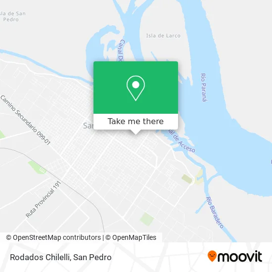 Rodados Chilelli map