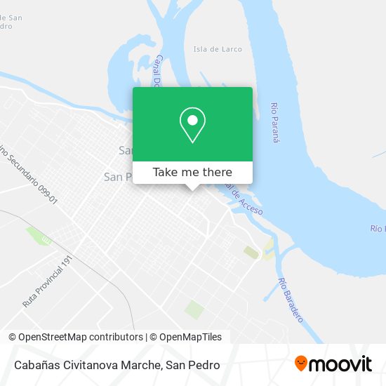 Mapa de Cabañas Civitanova Marche