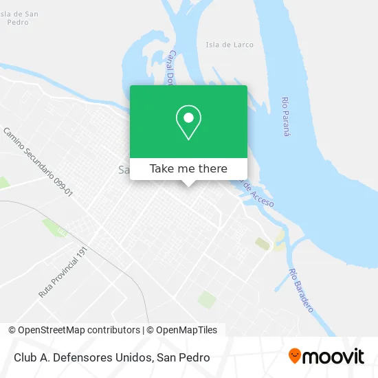 Club A. Defensores Unidos map