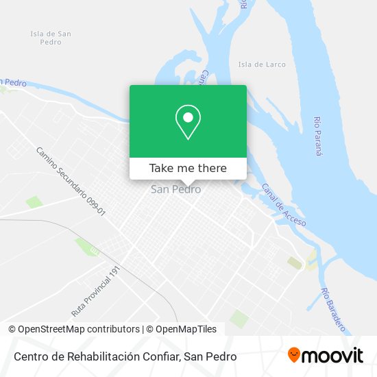 Centro de Rehabilitación Confiar map