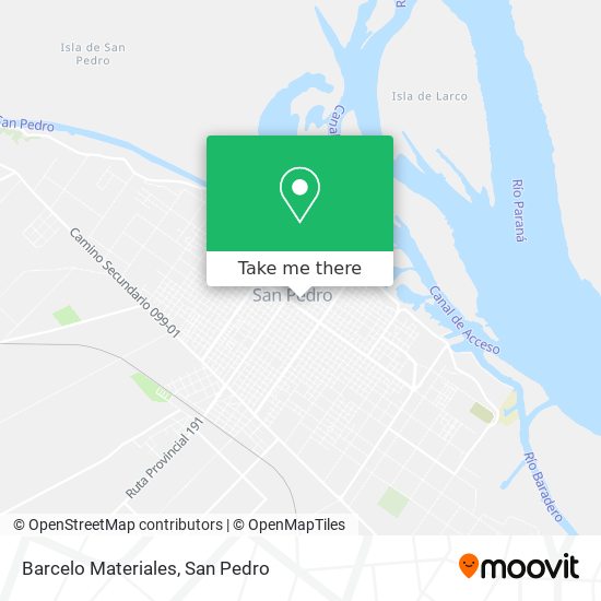 Barcelo Materiales map