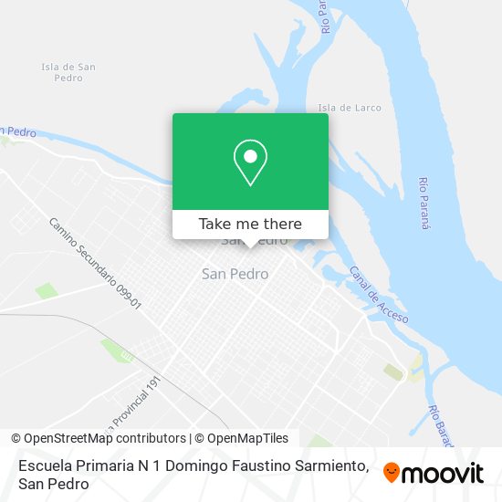Escuela Primaria N 1 Domingo Faustino Sarmiento map