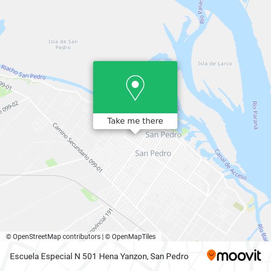 Escuela Especial N 501 Hena Yanzon map