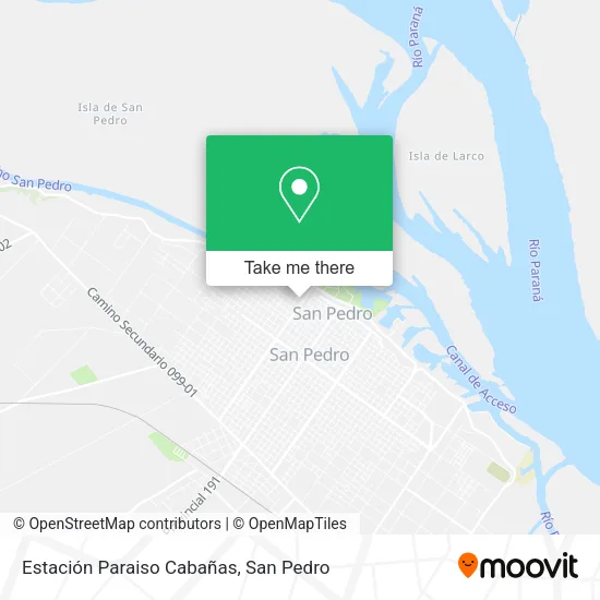 Mapa de Estación Paraiso Cabañas