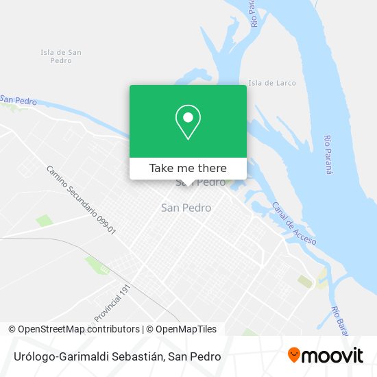Mapa de Urólogo-Garimaldi Sebastián