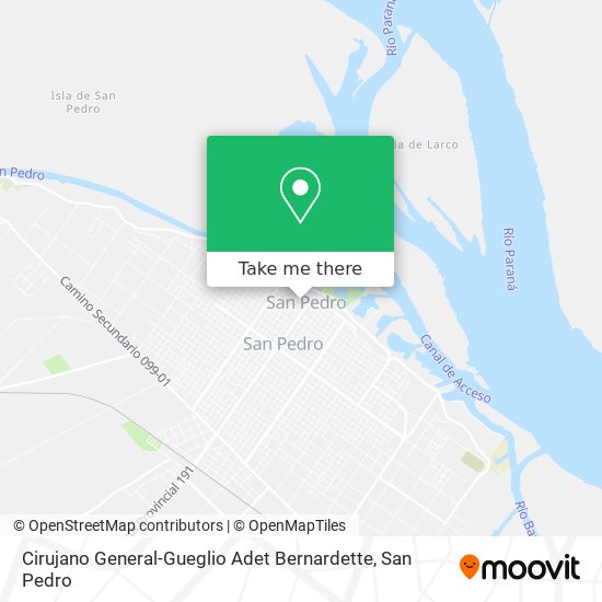 Cirujano General-Gueglio Adet Bernardette map