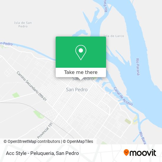 Mapa de Acc Style - Peluqueria
