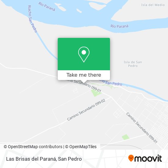 Las Brisas del Paraná map