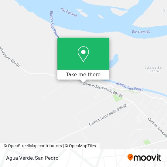 Agua Verde map