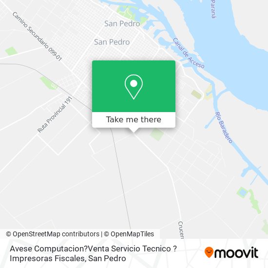 Avese Computacion?Venta Servicio Tecnico ? Impresoras Fiscales map