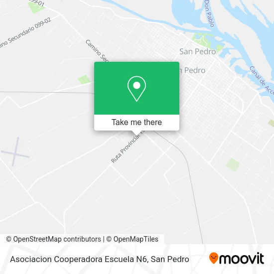 Mapa de Asociacion Cooperadora Escuela N6