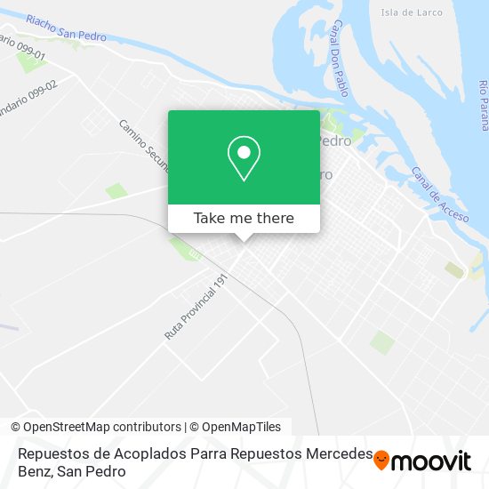 Repuestos de Acoplados Parra Repuestos Mercedes Benz map