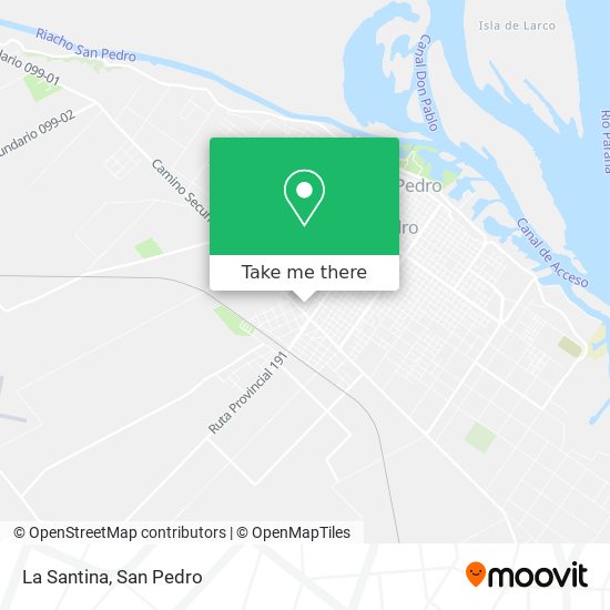 Mapa de La Santina