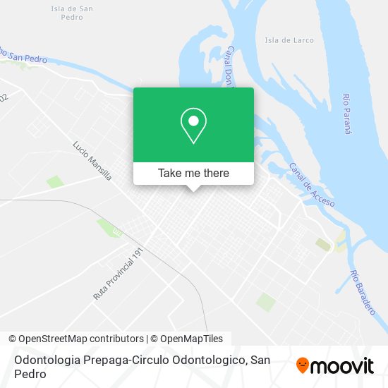 Odontologia Prepaga-Circulo Odontologico map