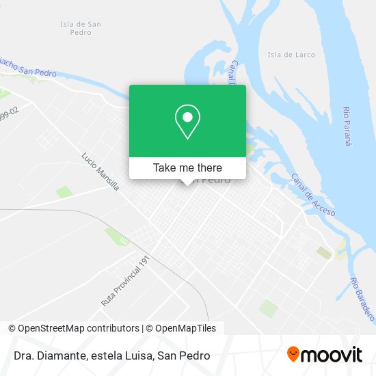 Dra. Diamante, estela Luisa map