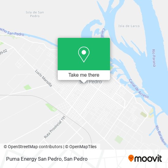 Puma Energy San Pedro map