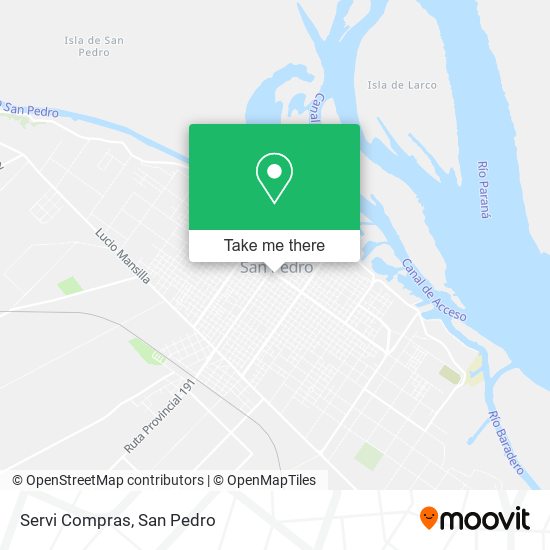 Mapa de Servi Compras