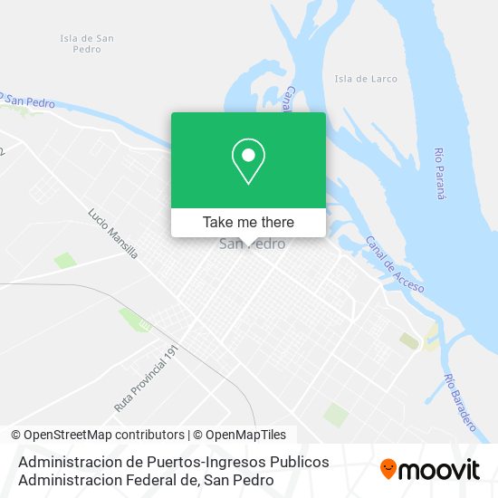 Administracion de Puertos-Ingresos Publicos Administracion Federal de map