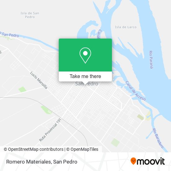 Mapa de Romero Materiales