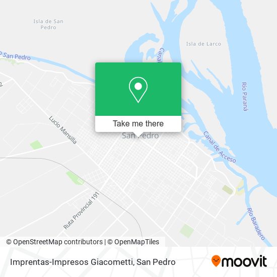 Imprentas-Impresos Giacometti map