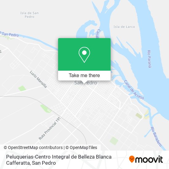 Peluquerias-Centro Integral de Belleza Blanca Cafferatta map