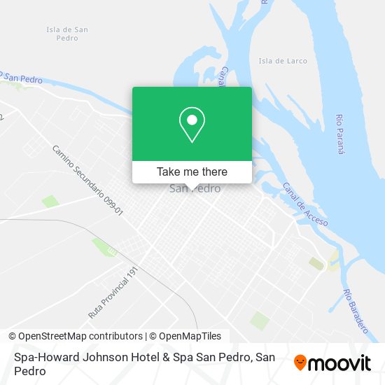 Spa-Howard Johnson Hotel & Spa San Pedro map