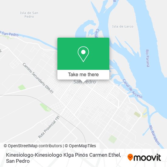 Kinesiologo-Kinesiologo Klga Pinós Carmen Ethel map